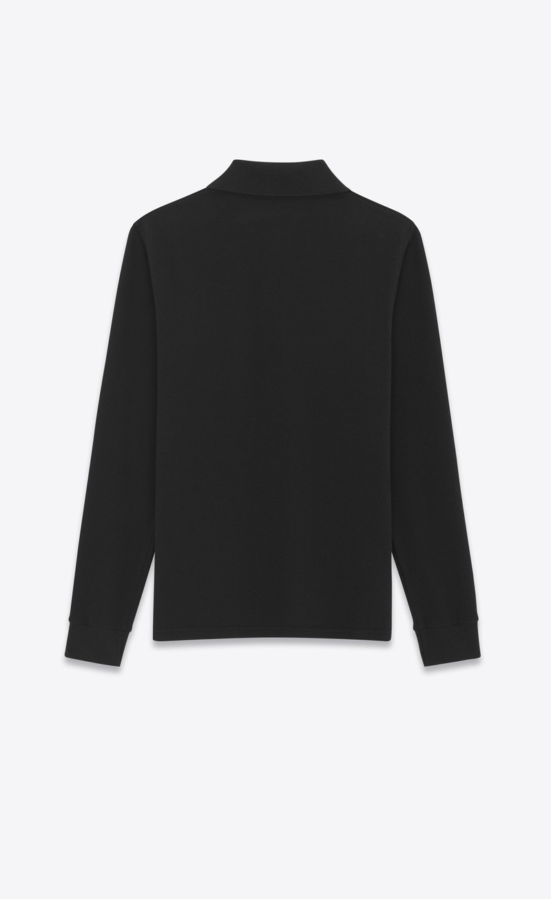 SAINT LAURENT saint laurent polo shirt in cotton piqué outlook