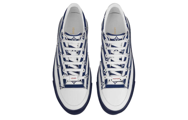 (WMNS) LOUIS VUITTON Stellar Sneakers 'White Navy' 1A7U57 - 3