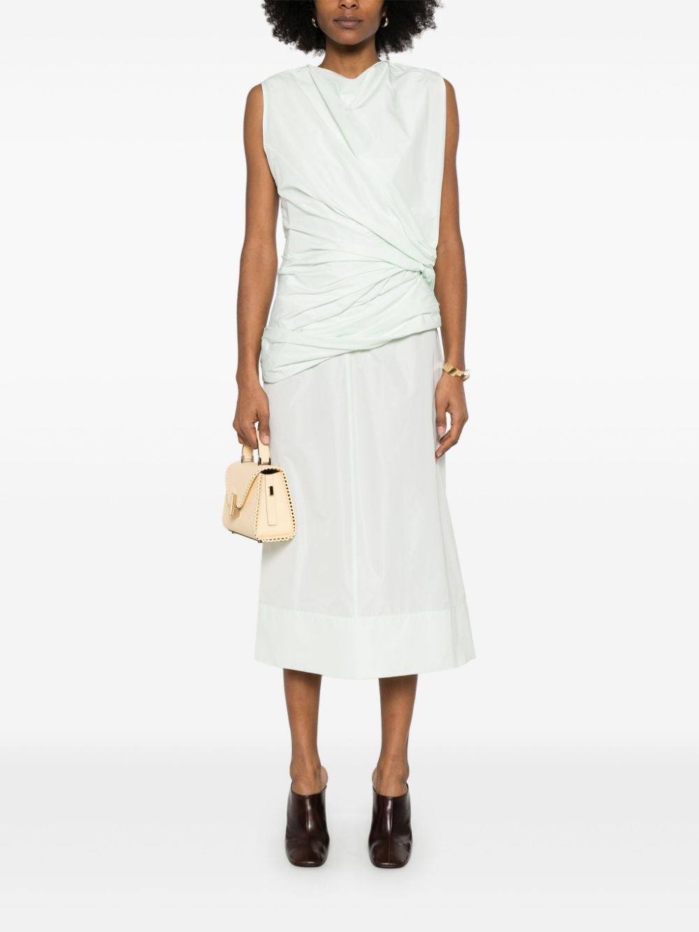 knot-detail midi dress - 2