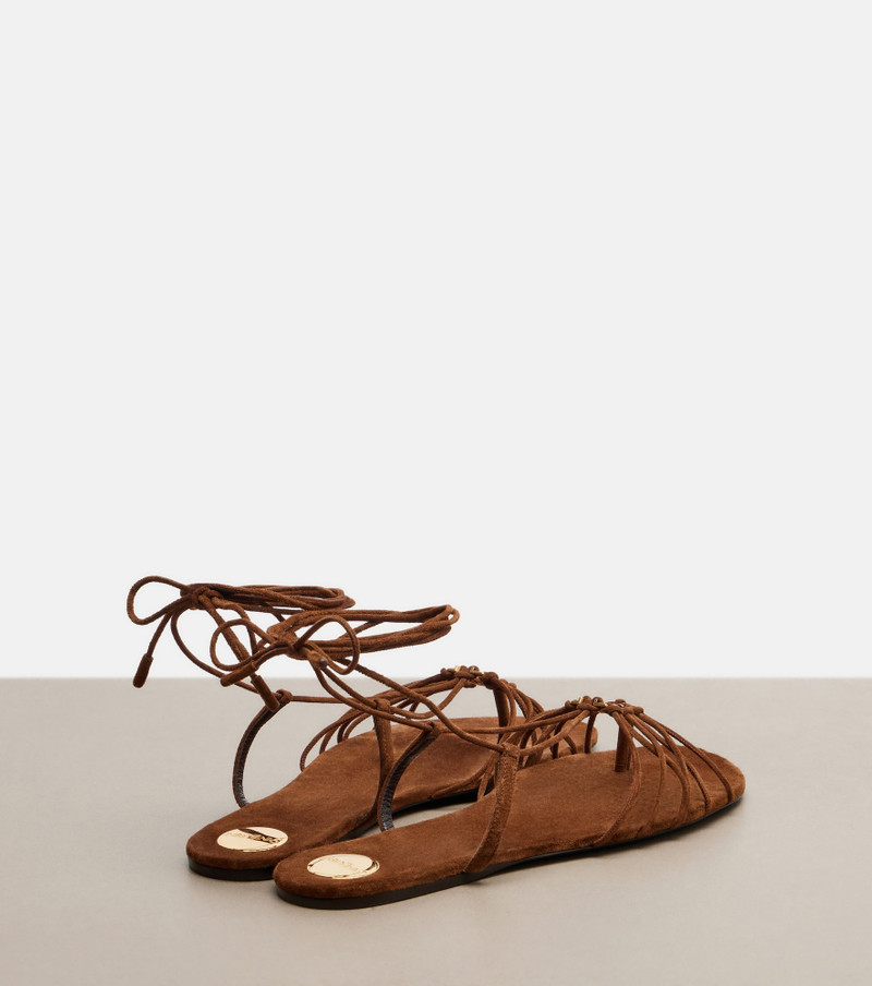 SAINT LAURENT Babylone suede sandals outlook