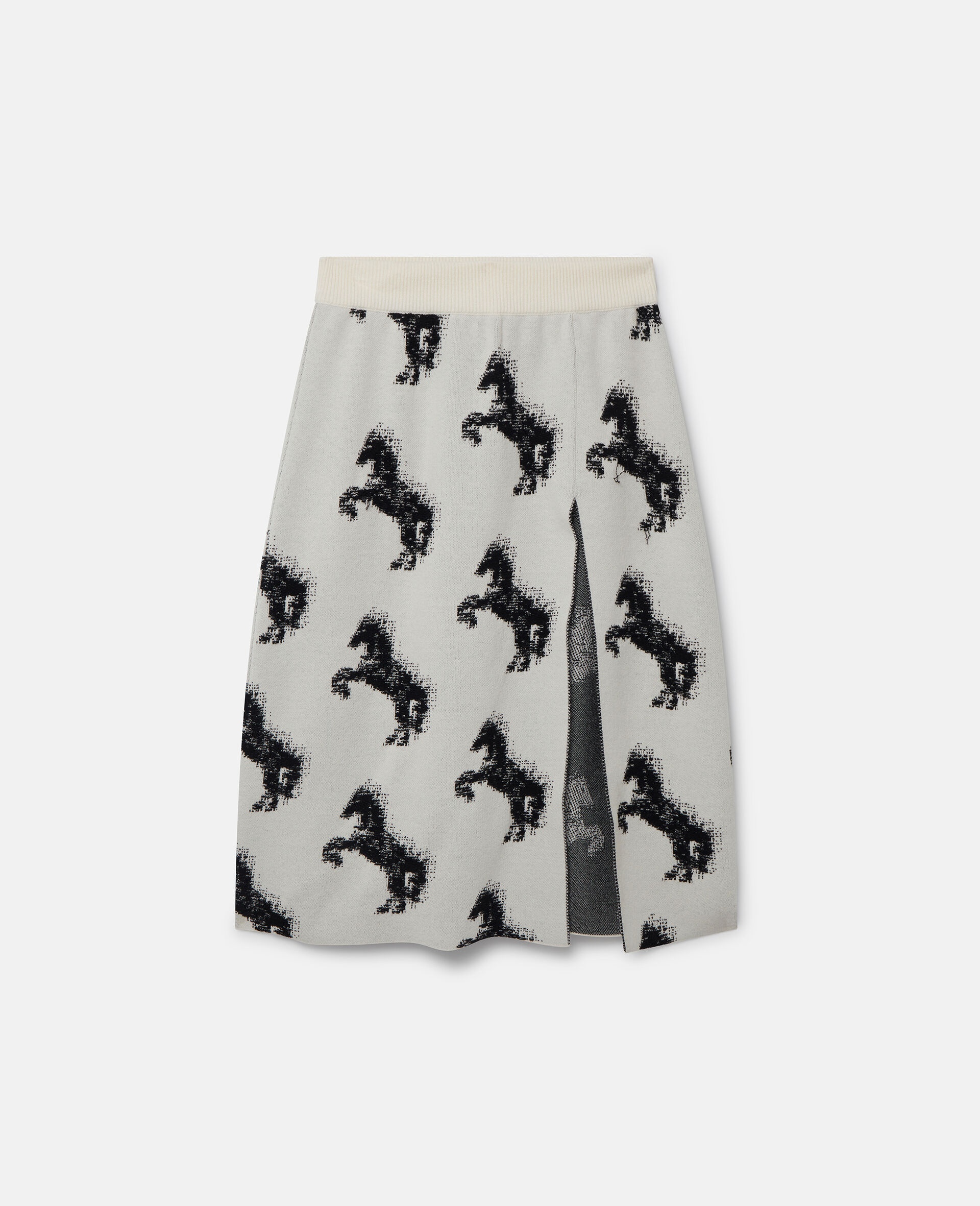 Pixel Horse Jacquard Skirt - 1