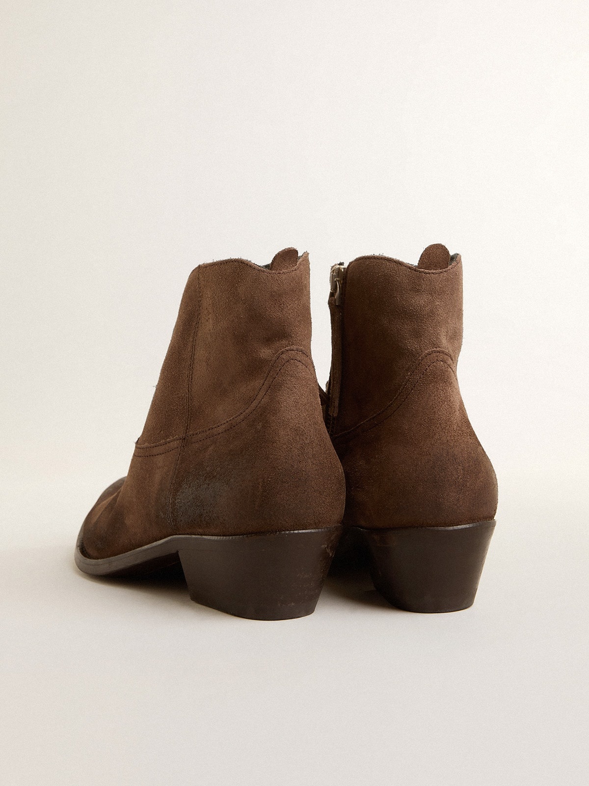 Young ankle boots in dark brown suede - 5