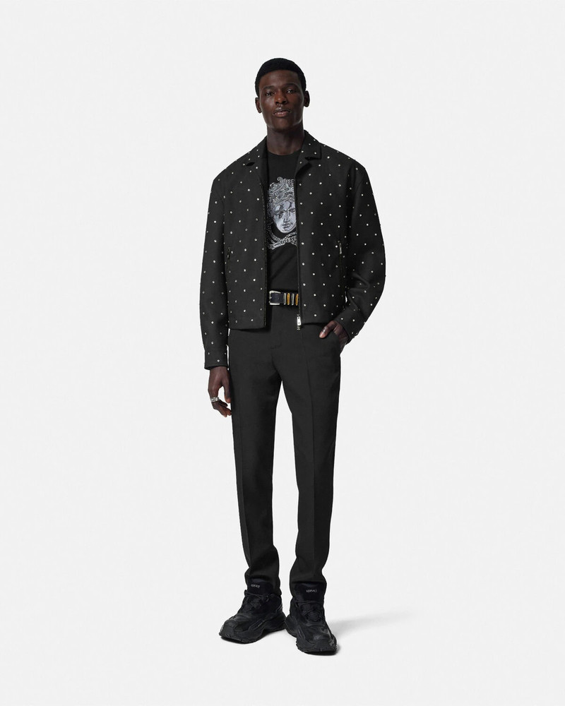 VERSACE Cielo Stellato Wool Blouson Jacket outlook