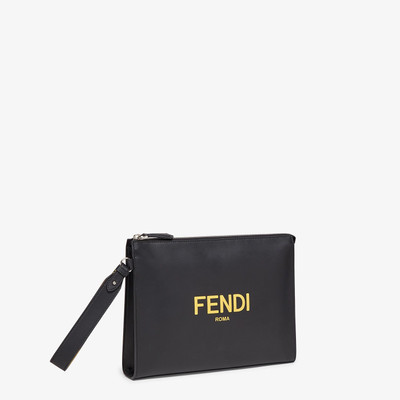 FENDI Black leather pouch outlook