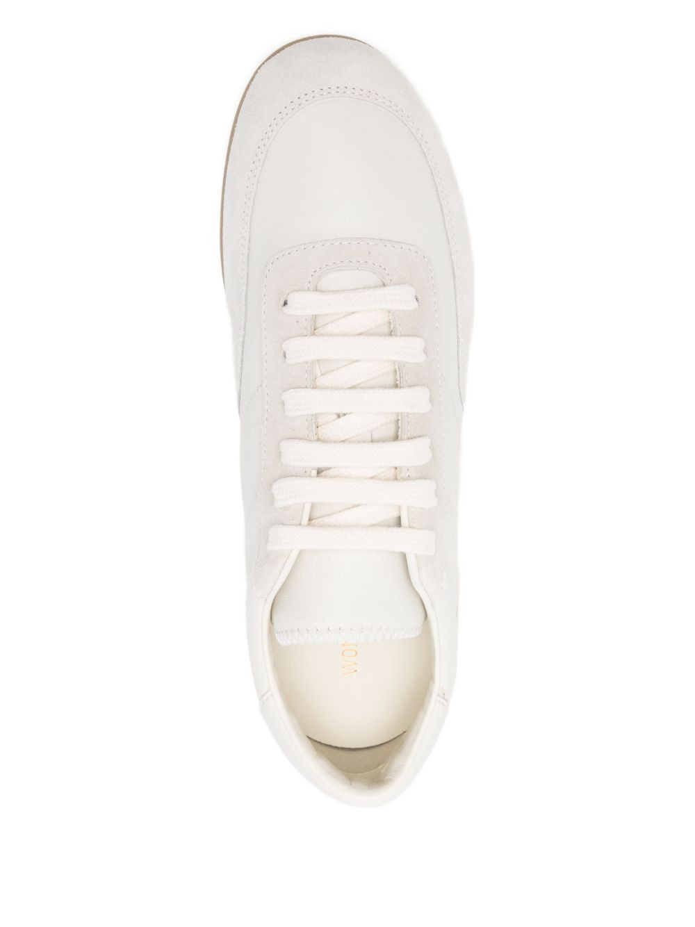 suede panelled sneakers - 4