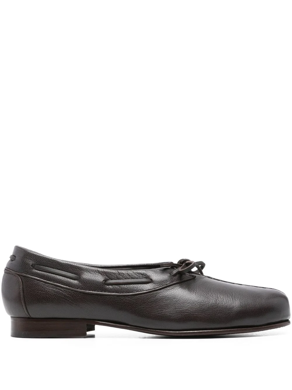 leather boat shoes - 1