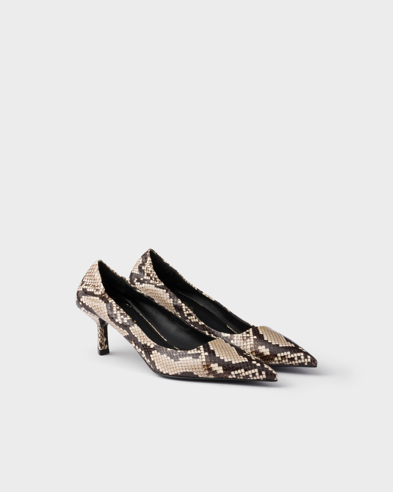 Printed Ayers leather pumps 1