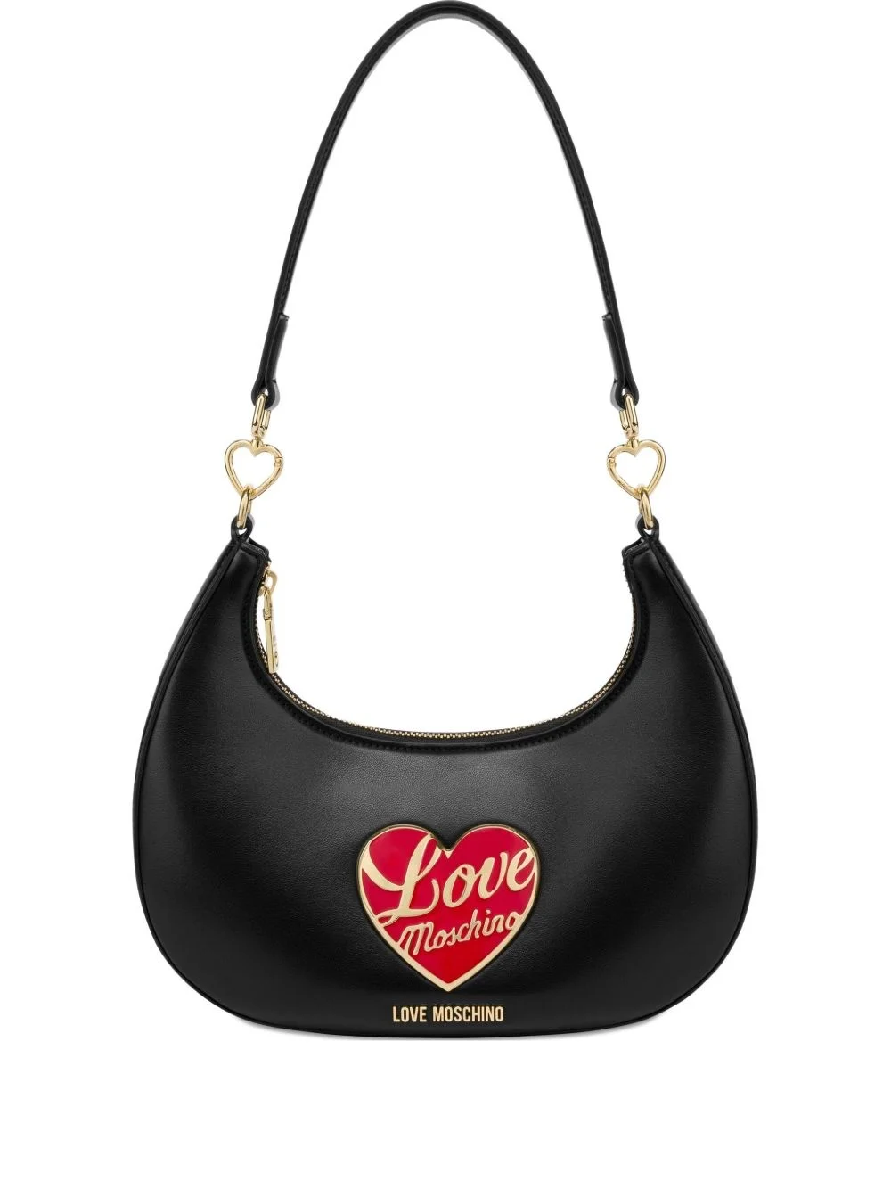 heart-plaque shoulder bag - 1