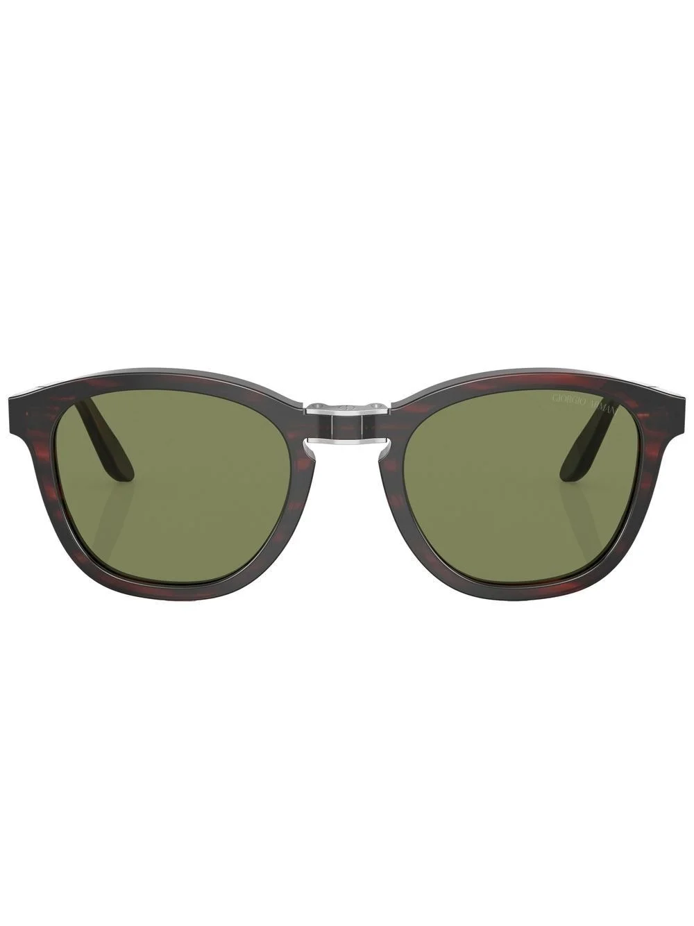 logo-print round-frame sunglasses - 1