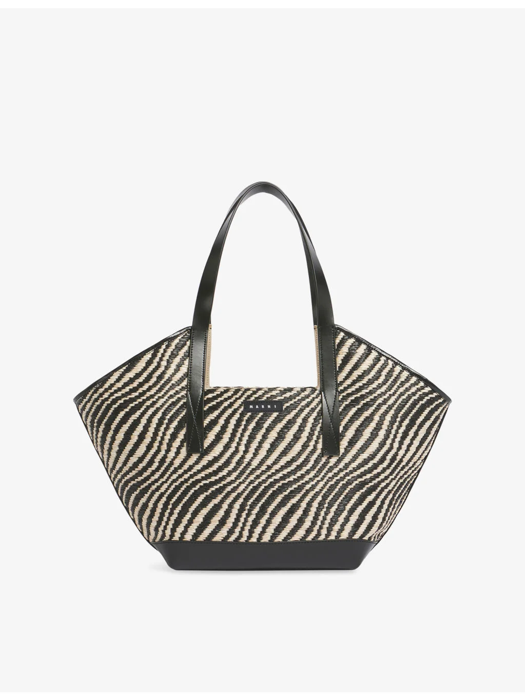 Waves Small Woven Tote Bag - 1