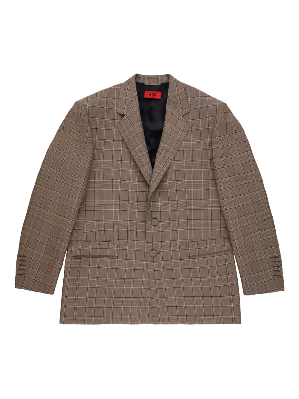 checked blazer - 1