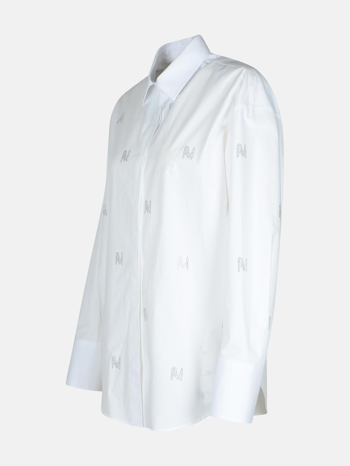 WHITE COTTON SHIRT - 2