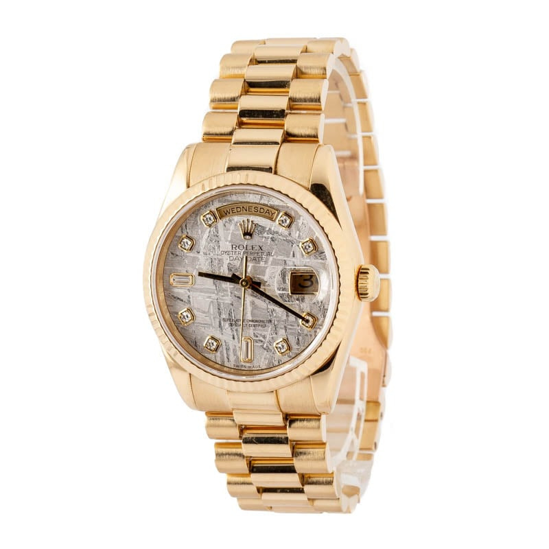 Rolex Day-Date 118238 Meteorite Diamond Dial - 2