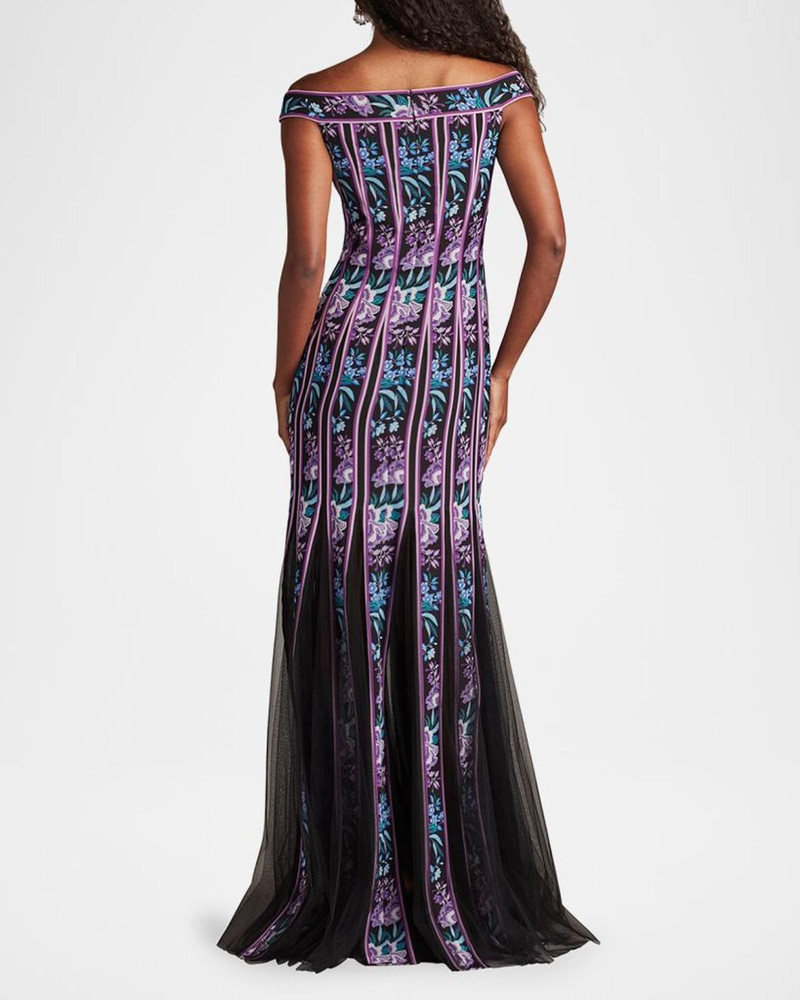 Off-Shoulder Godet Gown 3