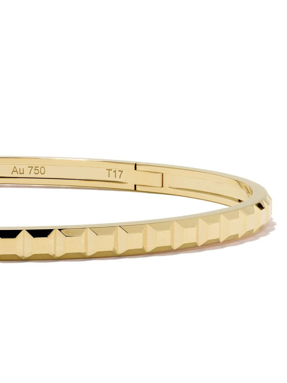 18kt rose  gold Quatre Grosgrain bangle - 4