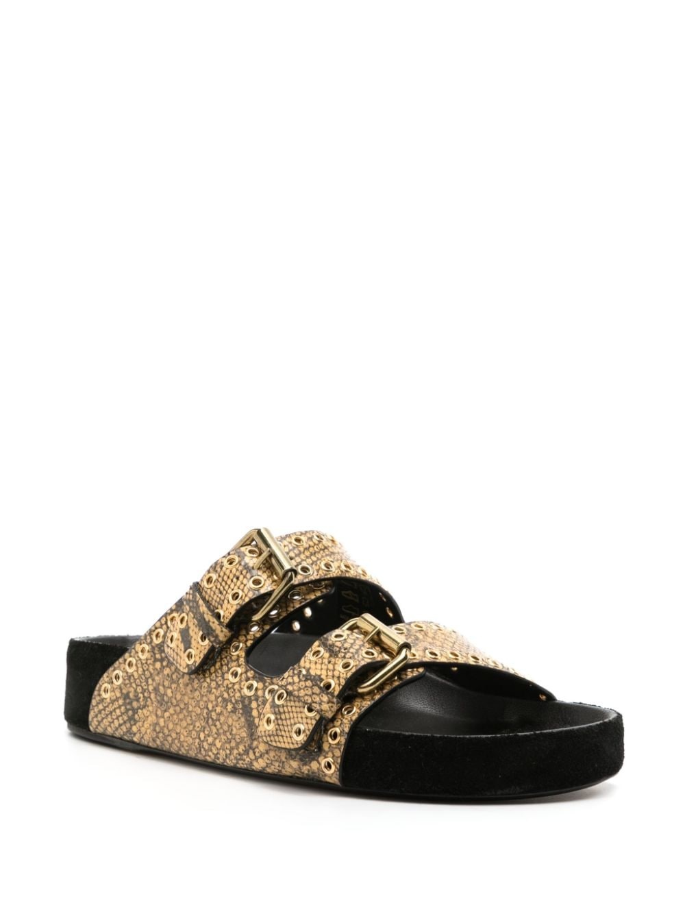 Lennyo lizard-skin leather sandals - 2