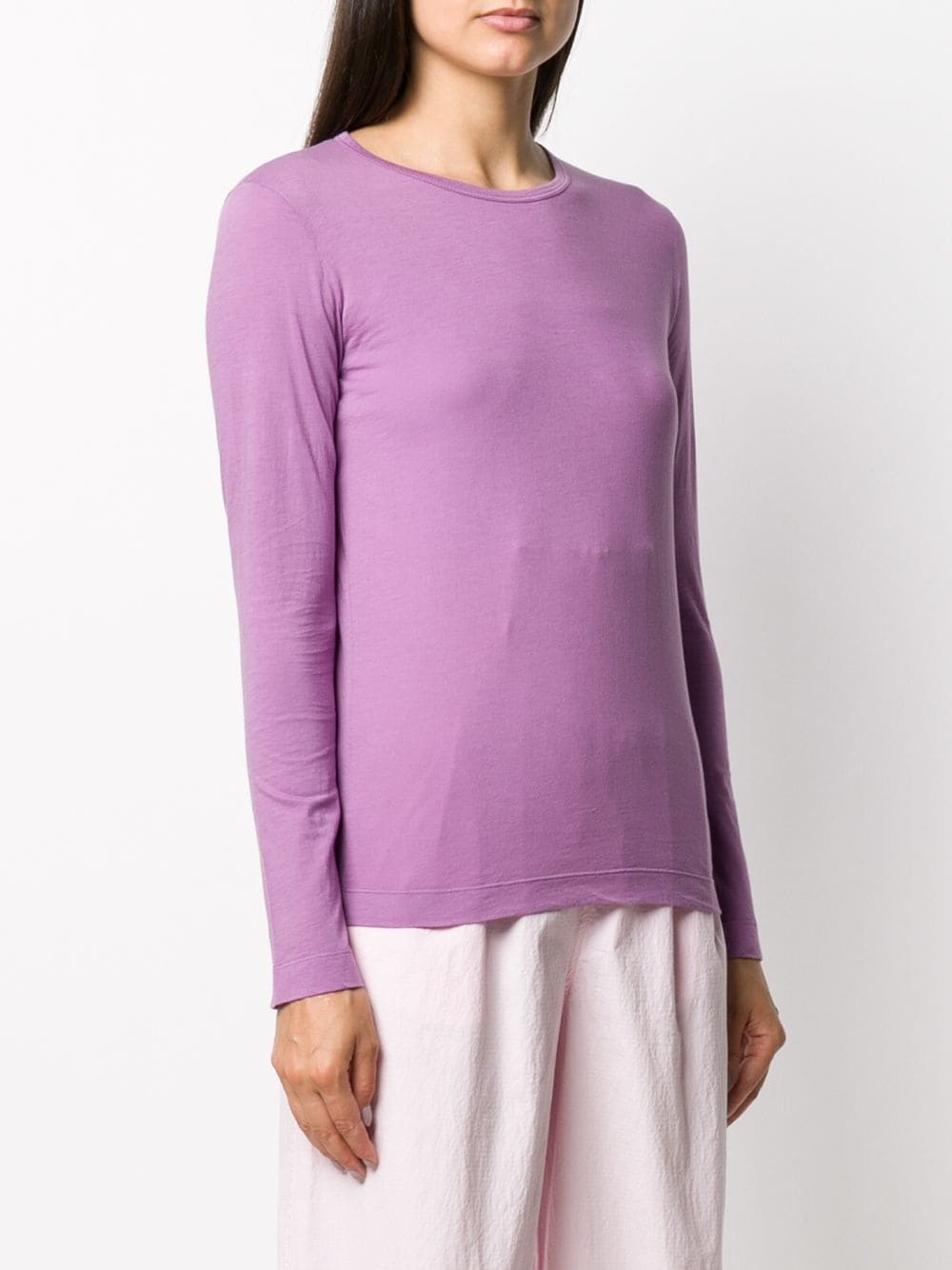 round neck long-sleeve T-shirt - 3