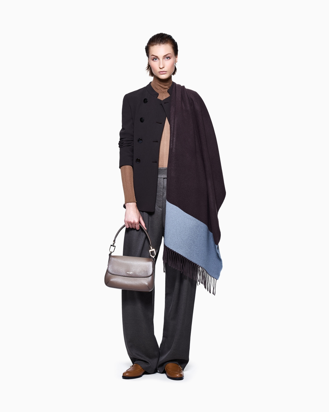 MOCK-NECK SILK JUMPER - 2