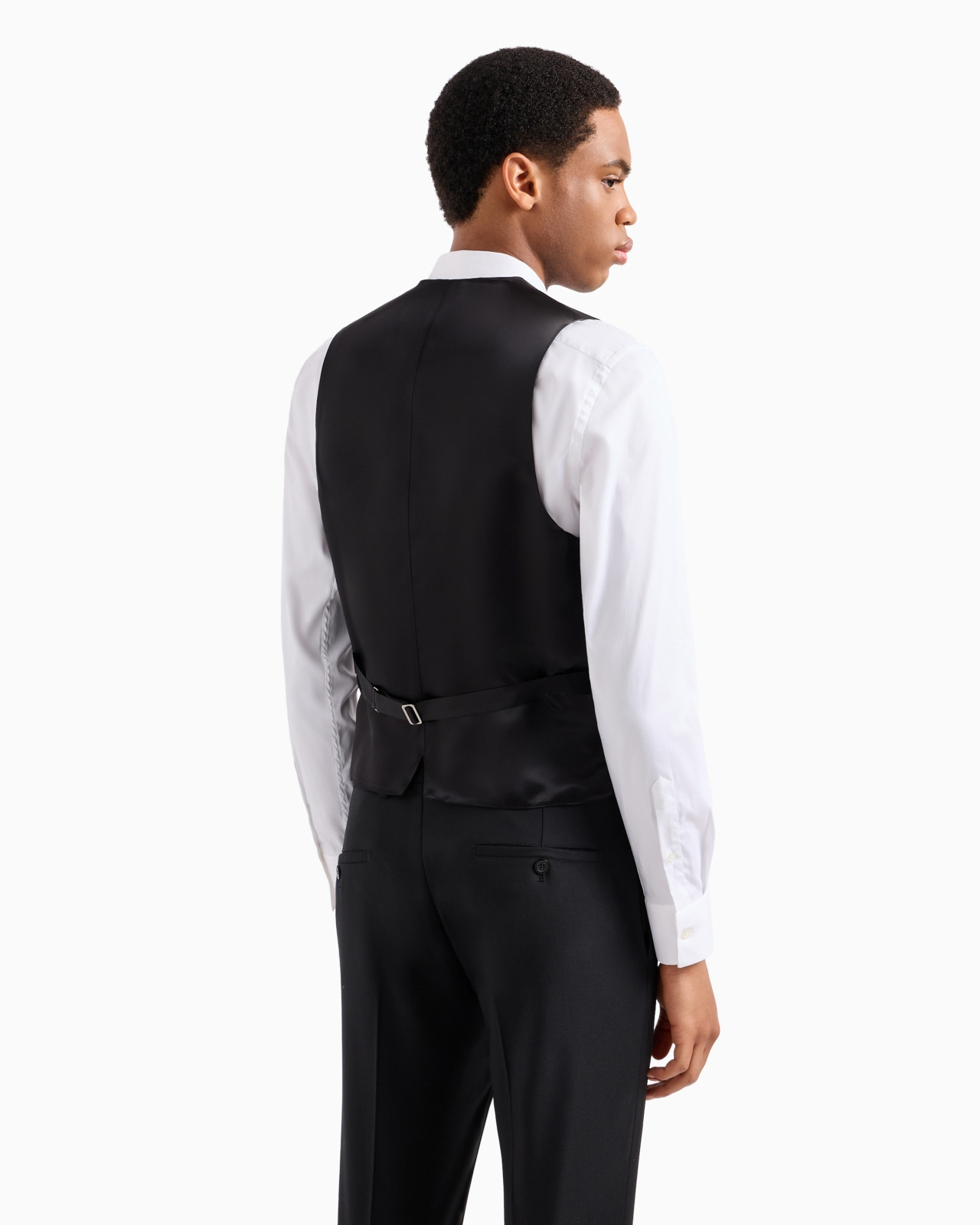 Single-breasted, worsted virgin-wool gilet - 3