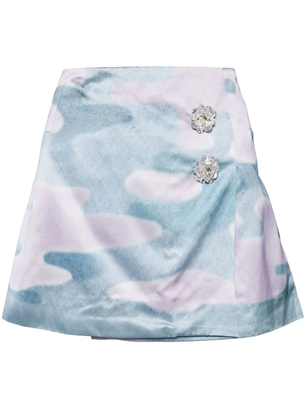 graphic-print mini skirt - 1