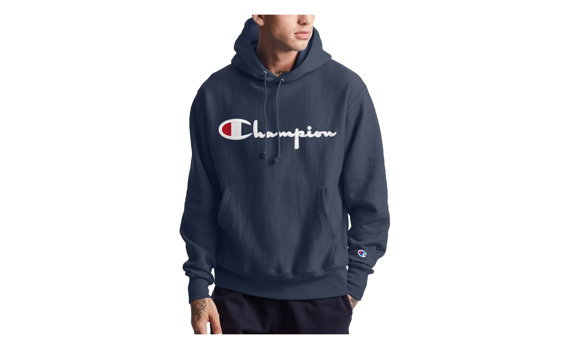 Reverse Weave® Fleece Pullover Hoodie "Navy" GF68Y08069 NYC - 1