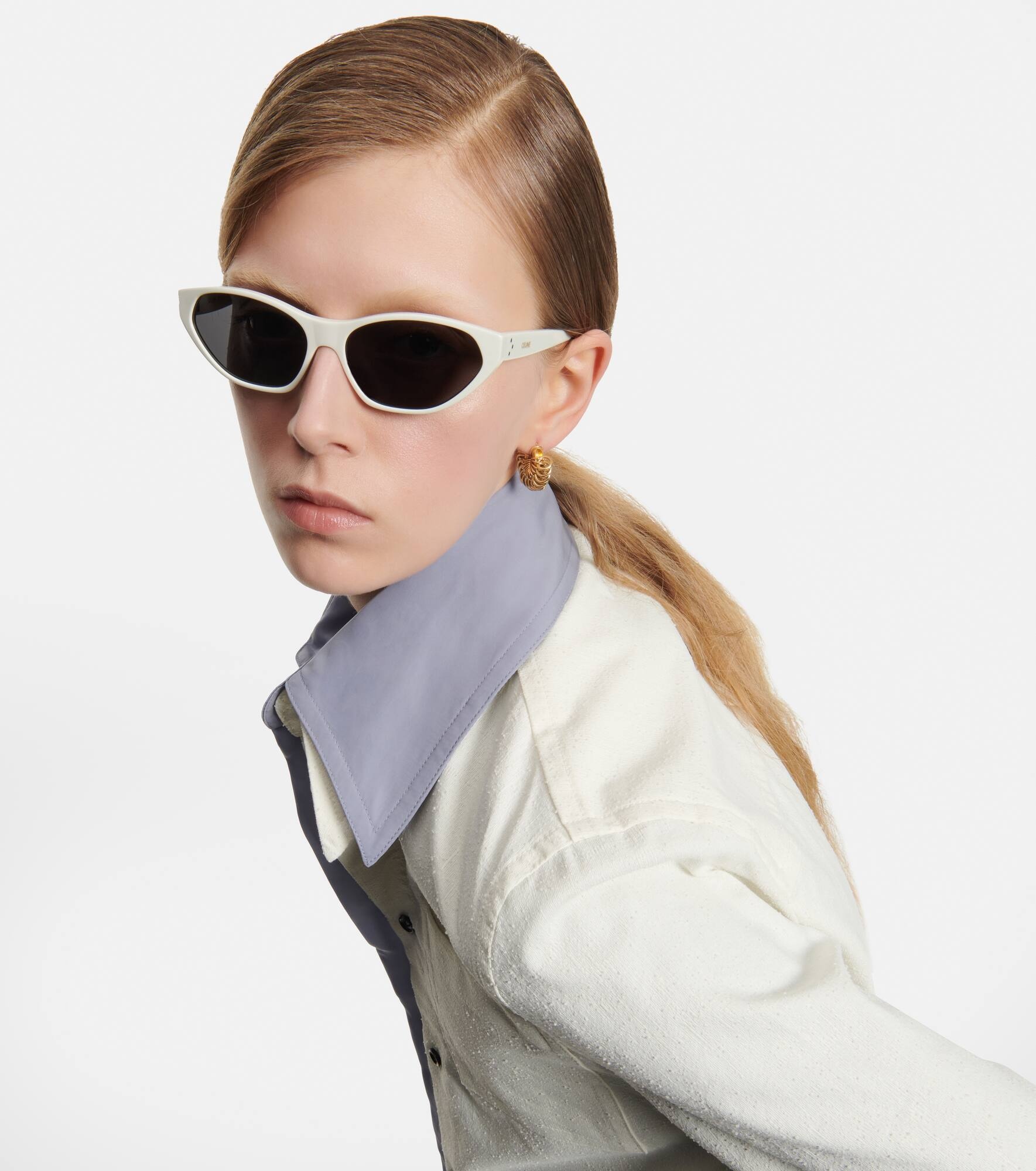 Cat-eye acetate sunglasses - 5