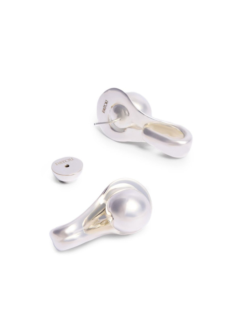 PATOU asymmetric stud earrings outlook