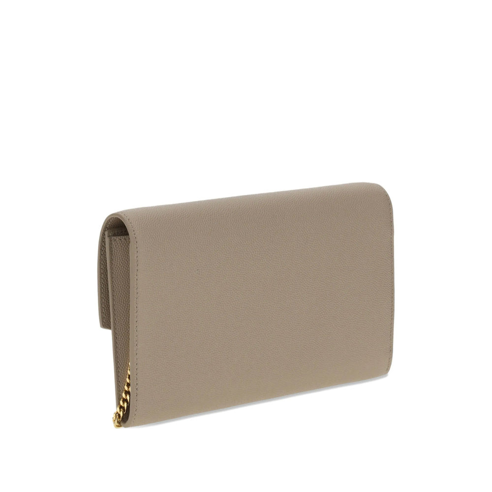 Saint Laurent Neutrals Clutch Bags Women - 5