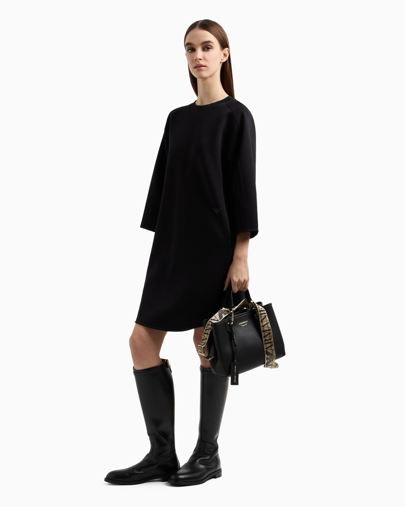 EMPORIO ARMANI DOUBLE-JERSEY DRAWSTRING DRESS outlook