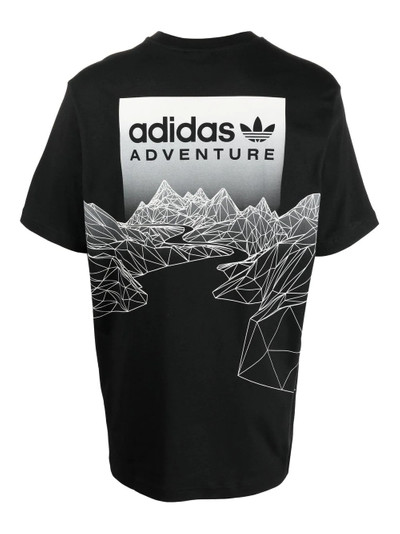 adidas Adventure Mountain cotton T-shirt outlook