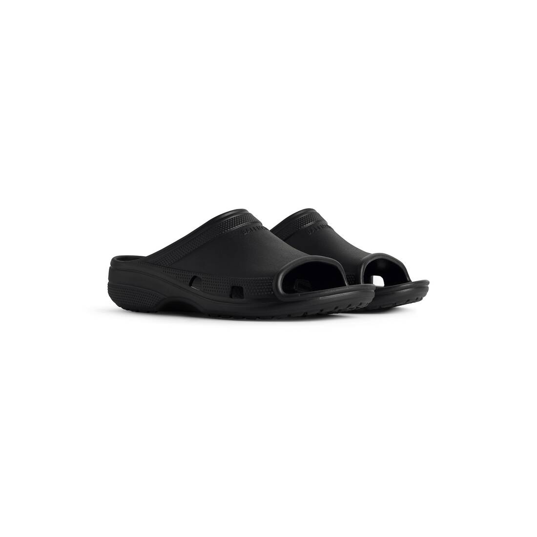 【BALENCIAGA】Crocs Logo-Embossed EVA Slides Balenciaga - Crocs Pool EVA Slides - Black Balenciaga
