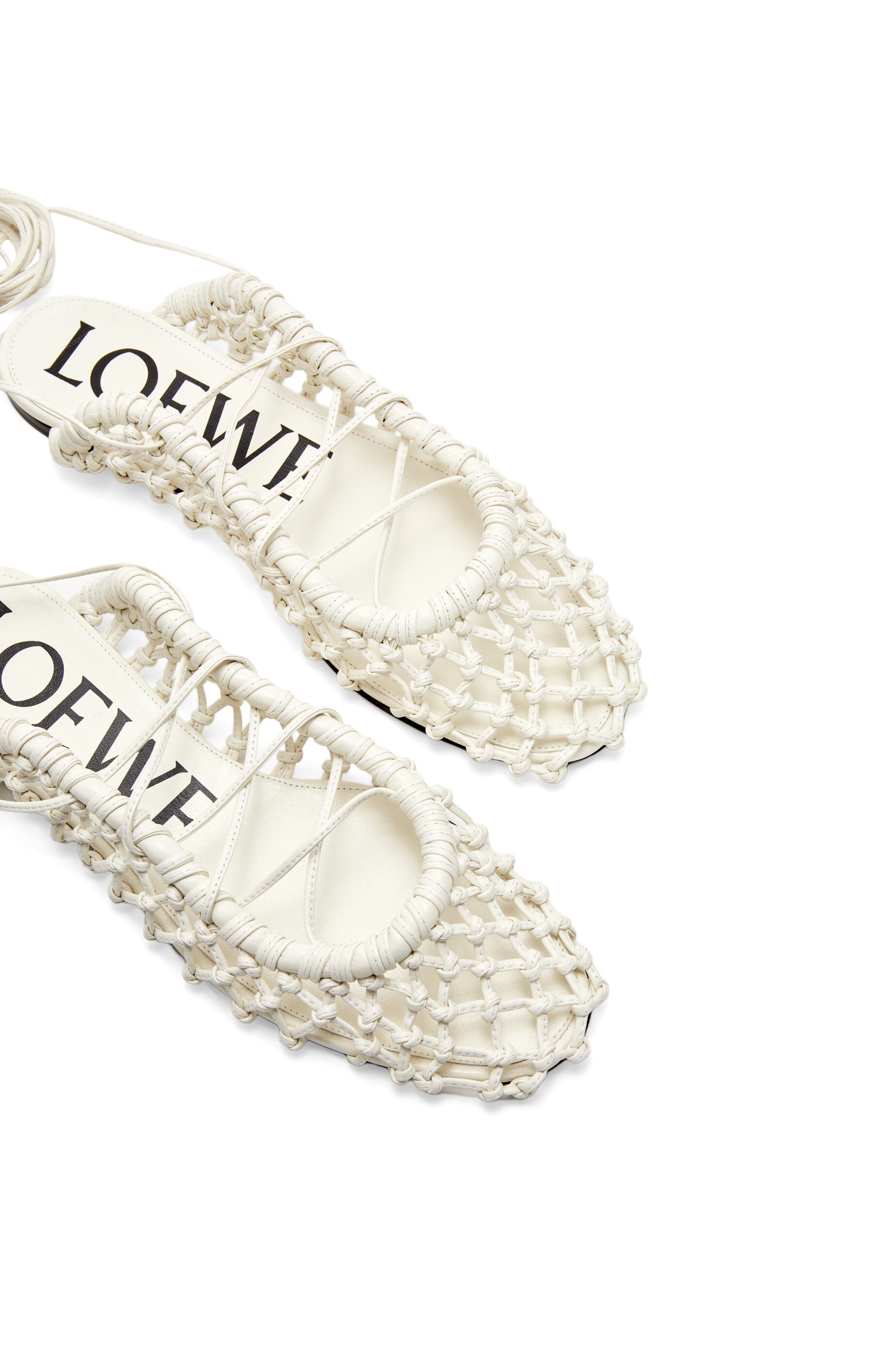 Woven ballerina in lambskin - 4