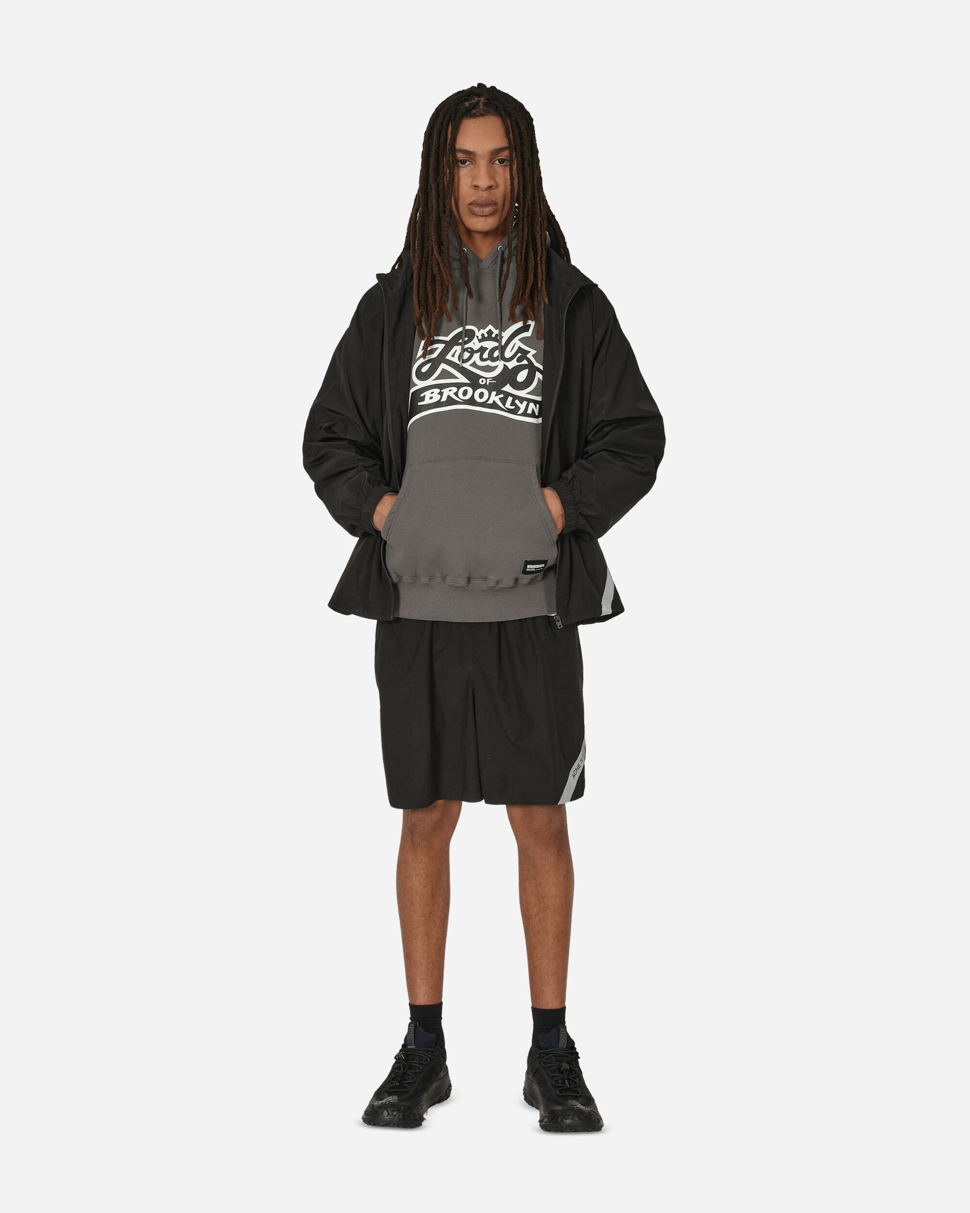Lordz Of Brooklyn Hooded Sweatshirt Charcoal - 4