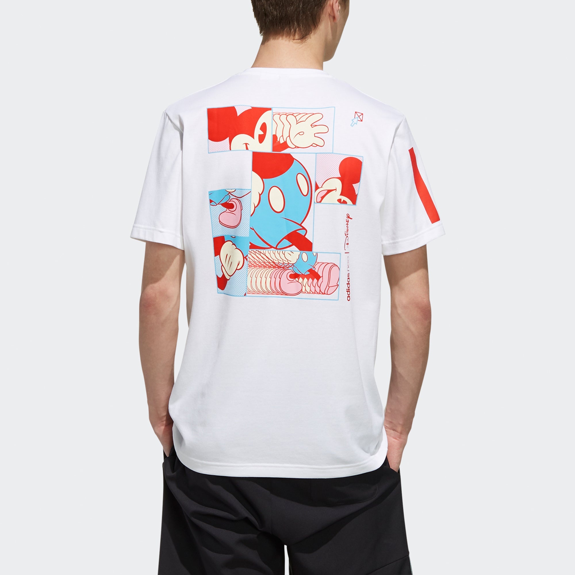 adidas neo Mcky&mnn T1 Casual Sports Mickey Pattern Short Sleeve White EI4542 - 4