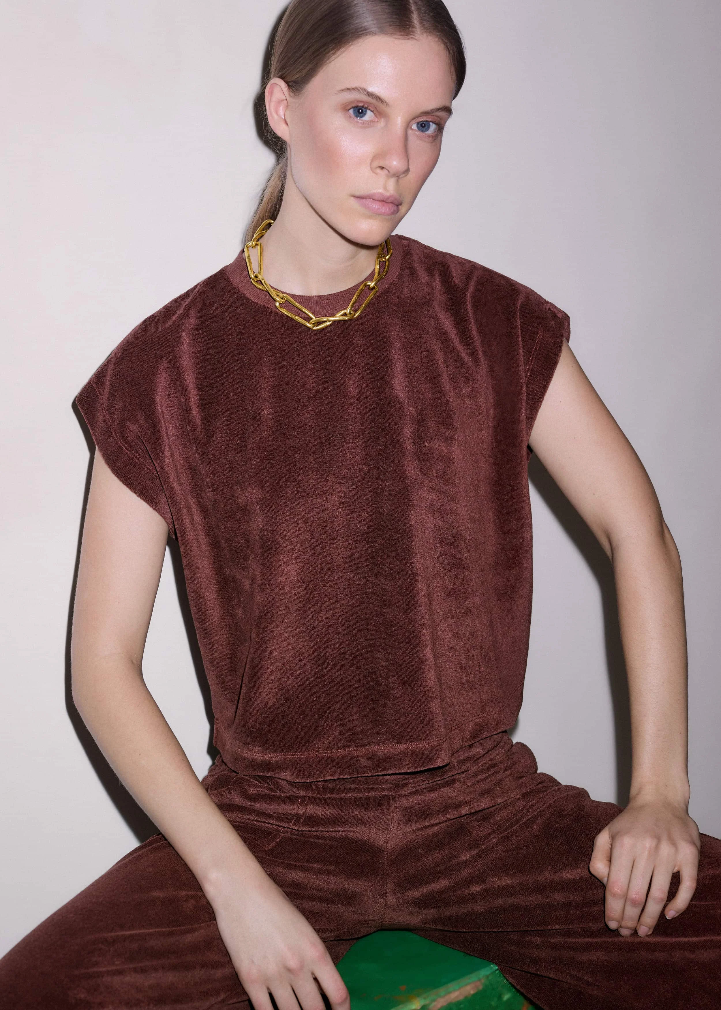Cap Sleeve Crop Tee - 1