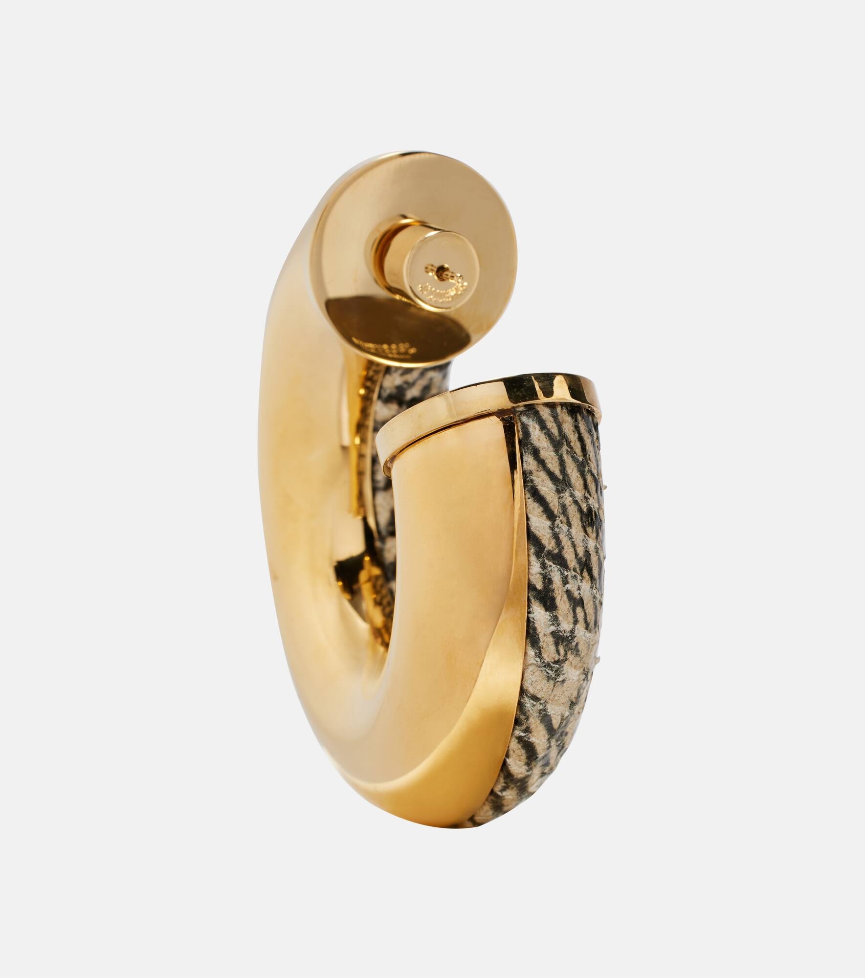 The Mojave snake-effect hoop earrings - 5