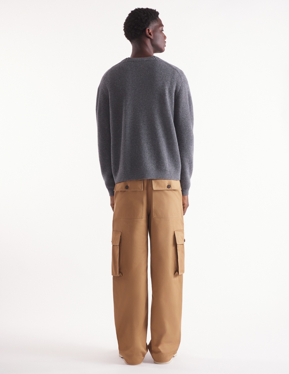 BOLD FOX HEAD PATCH  COMFORT RIBBED CARDIGAN - 5