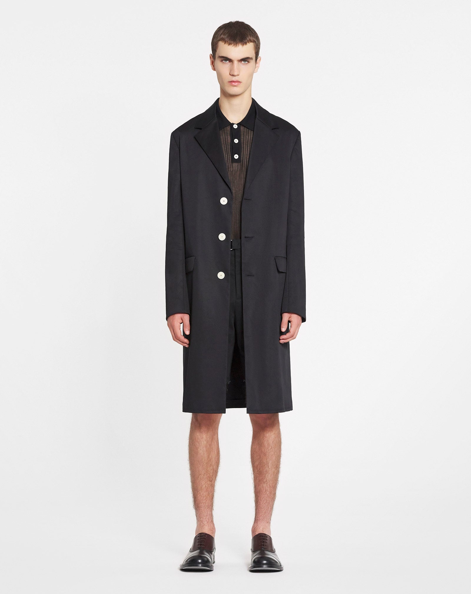 TAILORED SHORTS WITH RAW HEM DETAILS - 2
