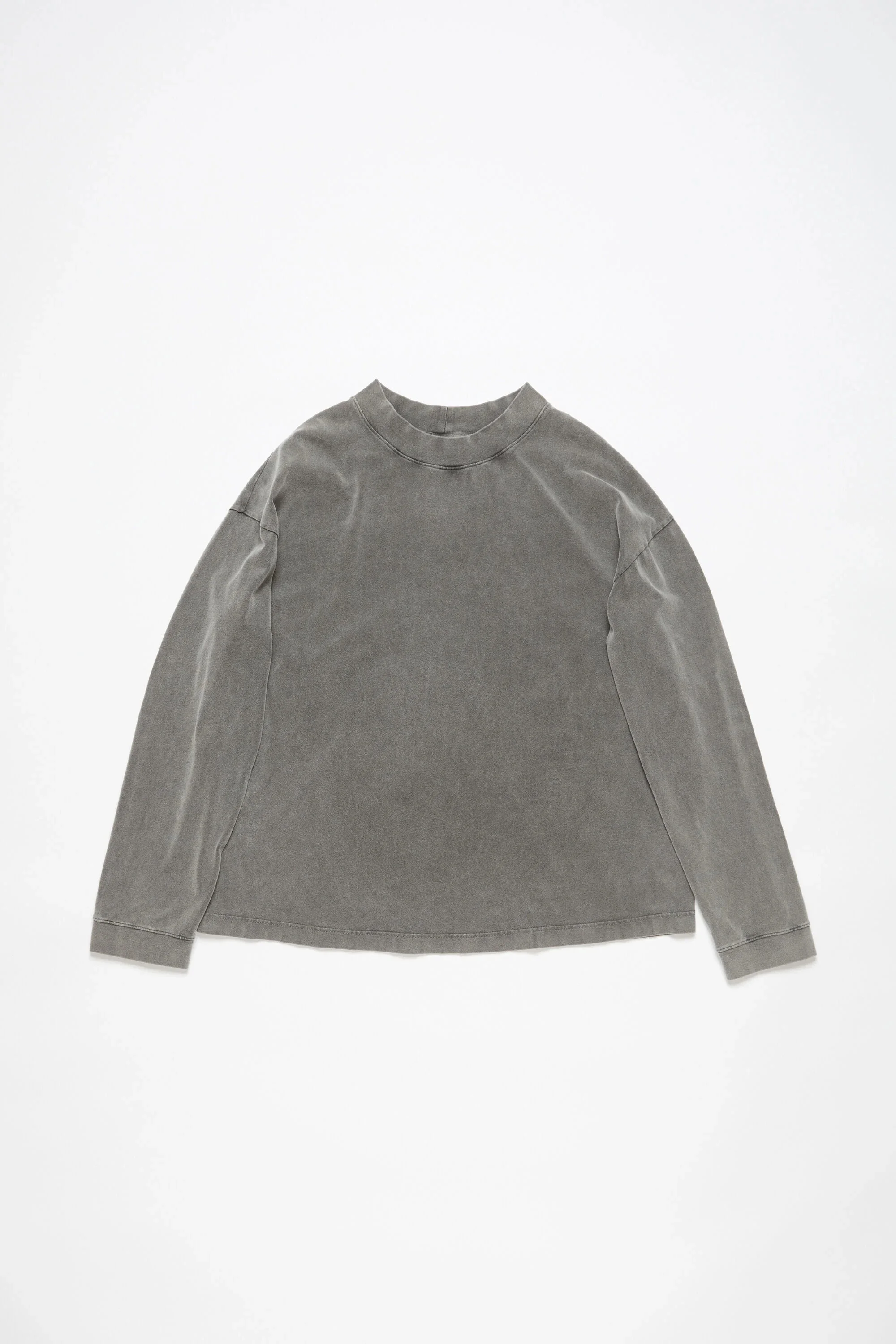 Crew neck sweater - Relaxed unisex fit - Faded black - 1