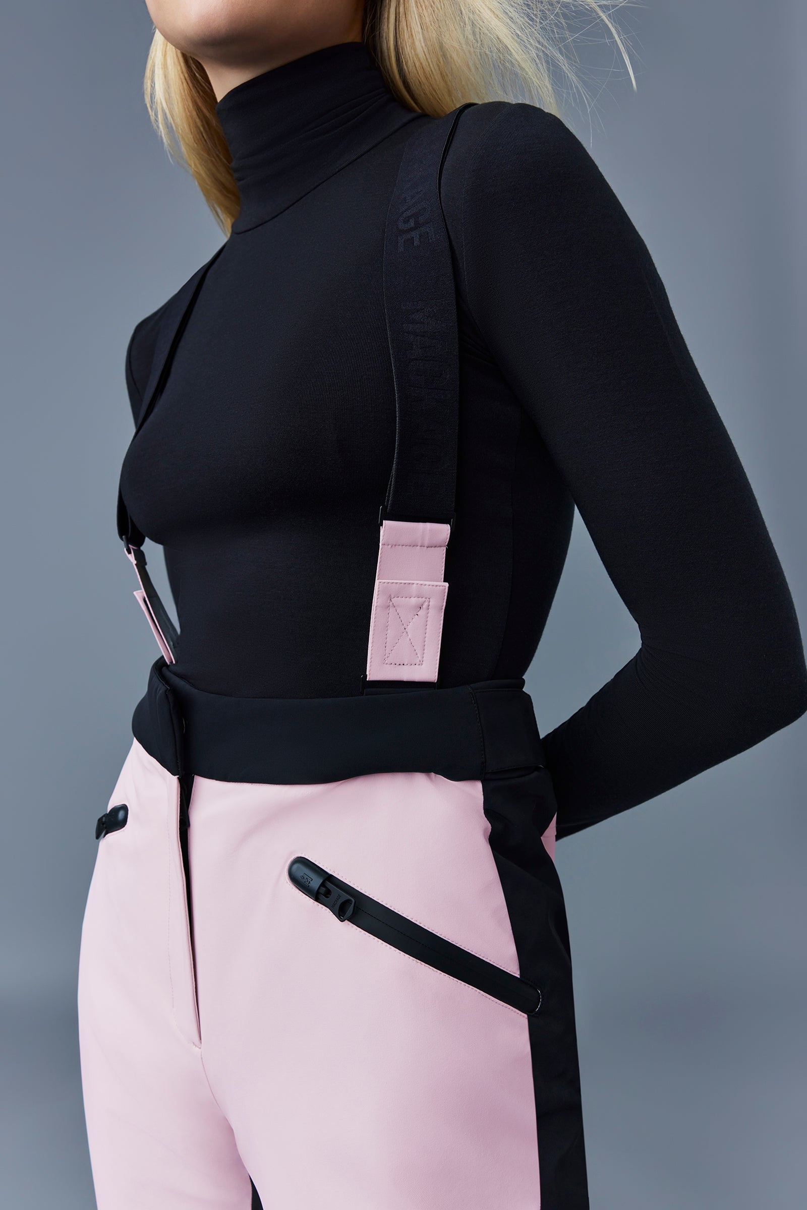 NYOMI ski pant with removable suspenders - 5