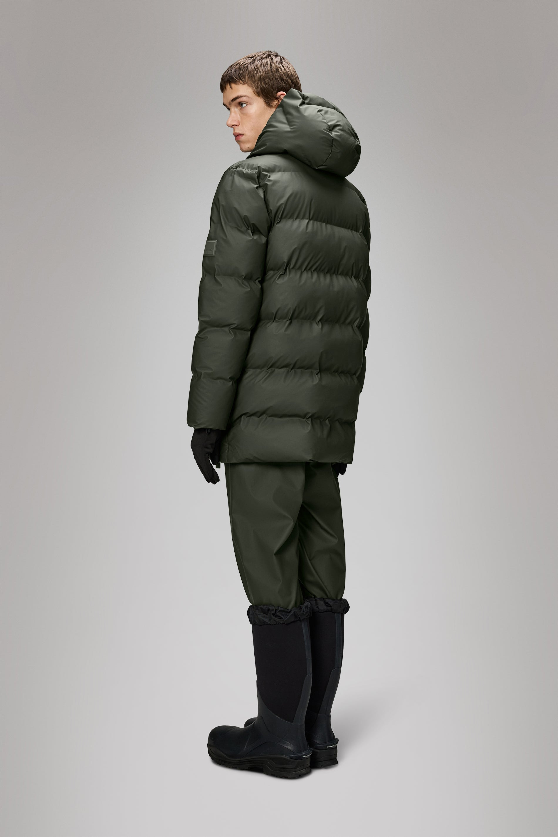 Alta Long Puffer Cargo Jacket - 3