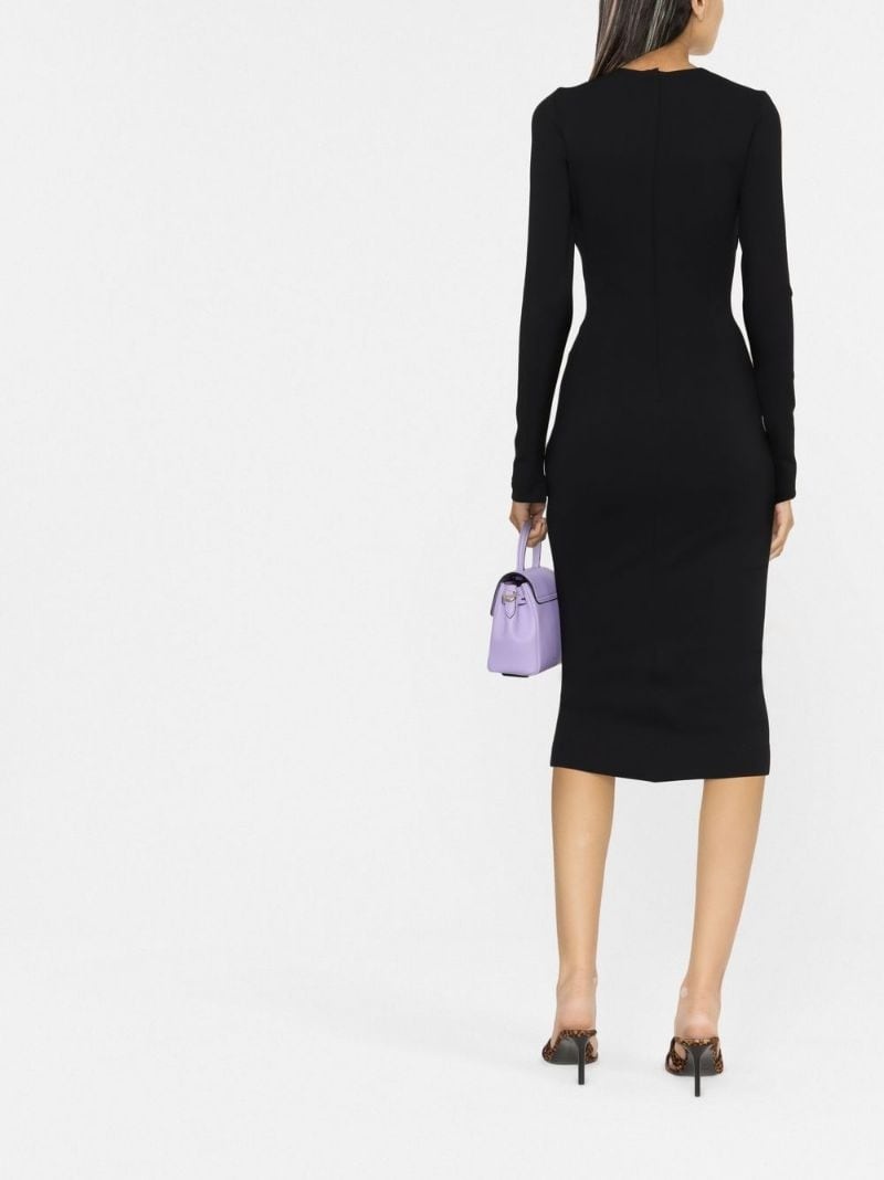 long-sleeved tailored dress - 4