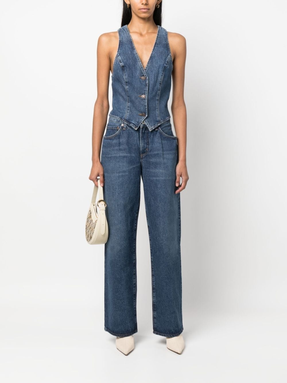 high-rise straight-leg jeans - 2