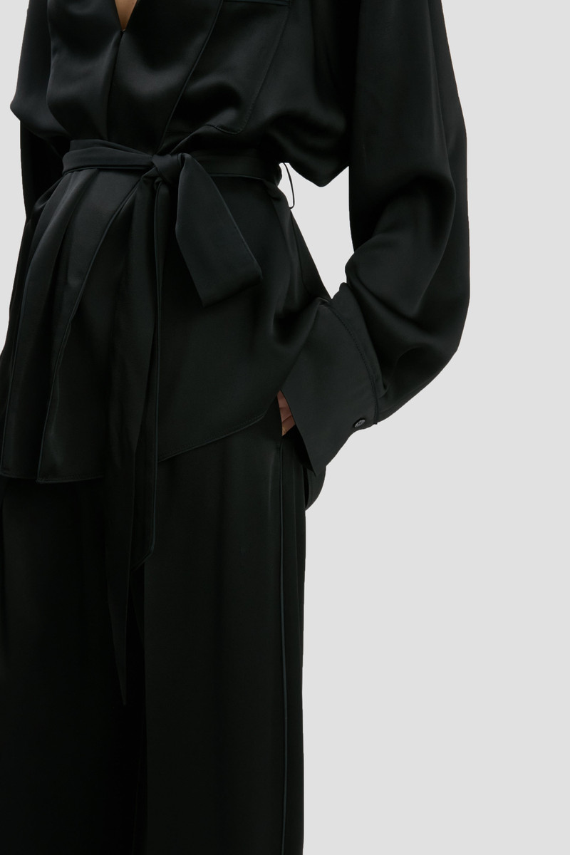 Wide Leg Trouser In Black 6
