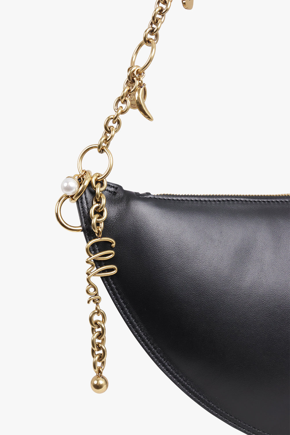 ICON CHAIN SHOULDER BAG | BLACK - 4