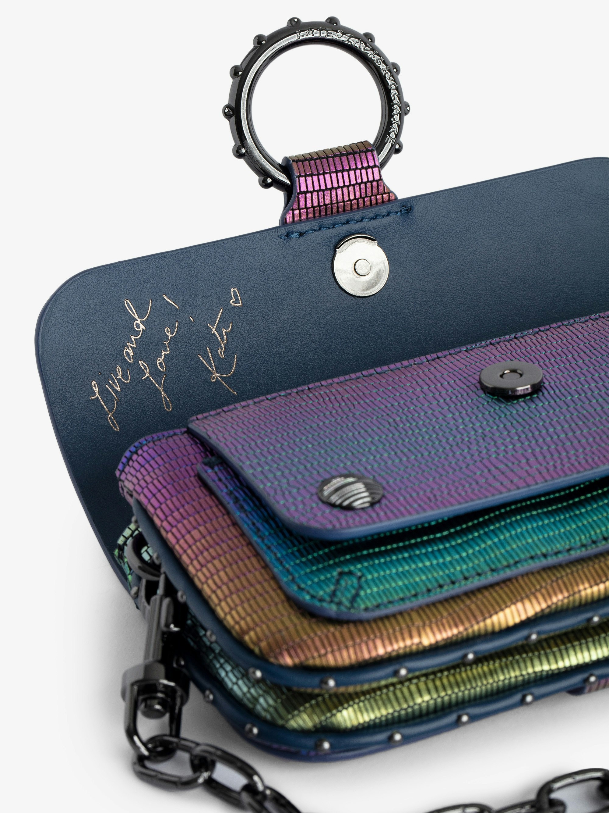 Kate Wallet Embossed Metallic Bag - 5