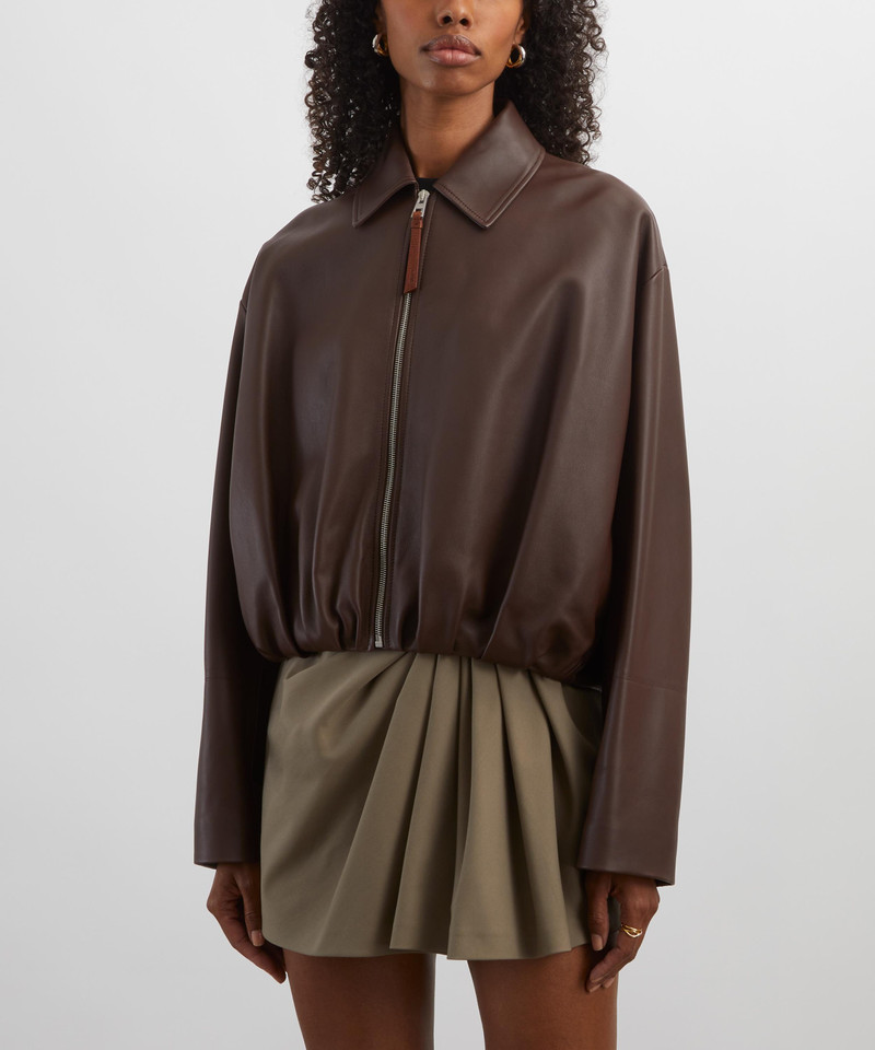Loewe Draped Nappa Leather Jacket outlook