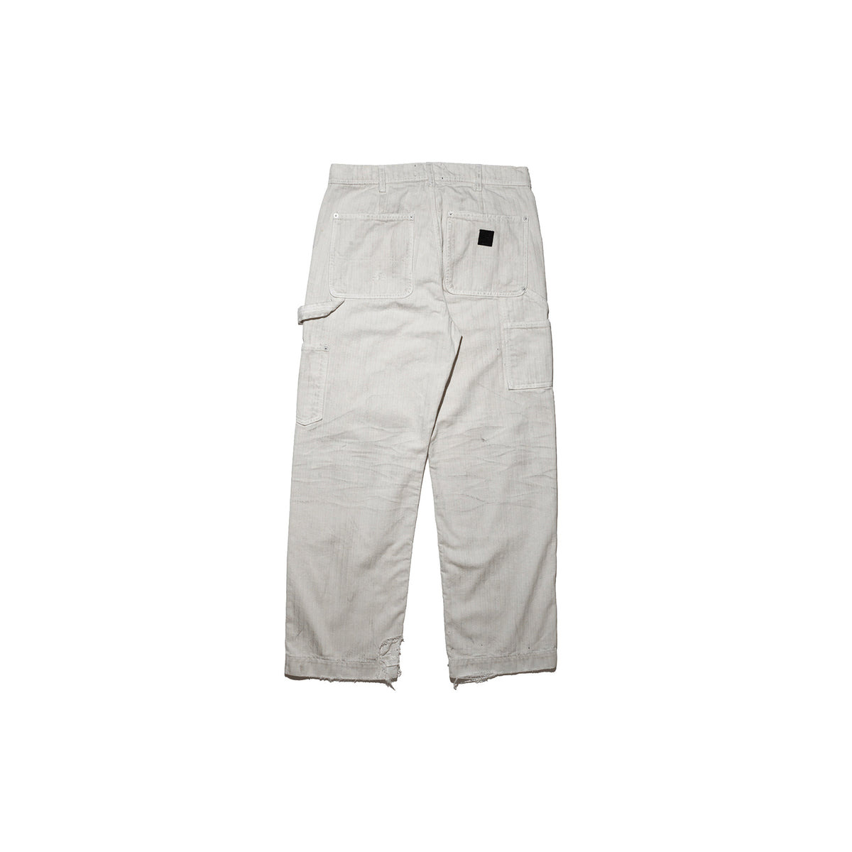 DOUBLE KNEE PAINT PANTS (WHITE) - 2