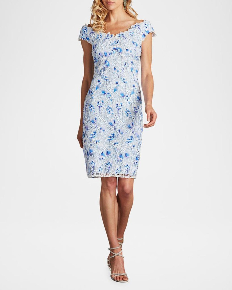 Off-Shoulder Floral Lace Dress 6