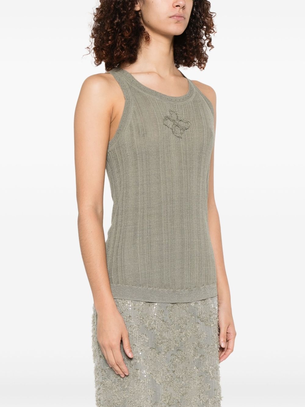ribbed tank top - 3